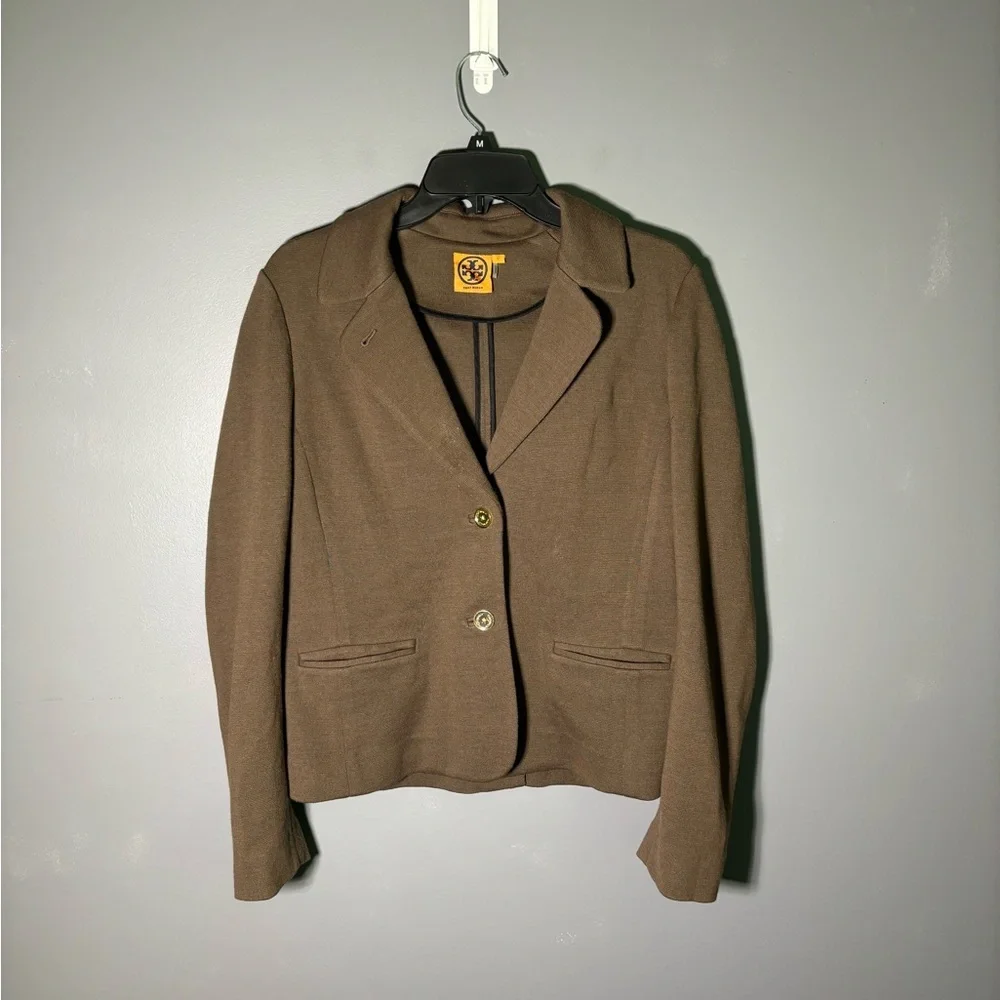Tory Burch Beverly Knit Wool Blend Blazer Women’s Size Large